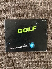 Nintendo NES Golf Instruction Booklet Manual Only 1985