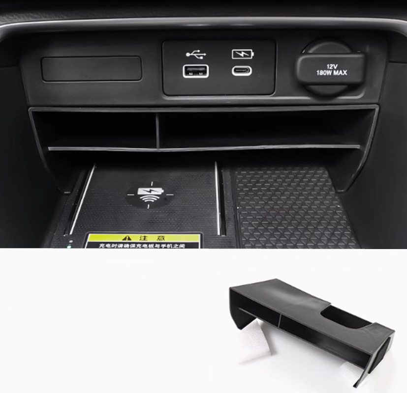 ABS Plastic Central Console Storage Box Tray Armrest For Honda CRV 2023-2024