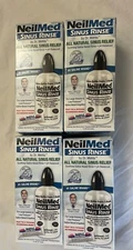 4 NeilMed Sinus Rinse Starter Kits-6 Bottles & Premixed Packets Exp 04/2029