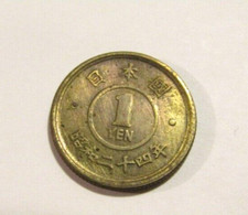 Japan 1949 Yr.24 1 Yen Coin