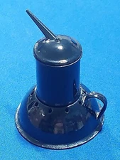 WWI Era US Sterno Canned Heat Vaporizer Blue Enamel Hospital Equipment