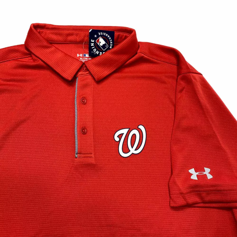 NWT Washington Nationals Under Armour Polo Shirt XL MLB Baseball Mens