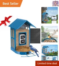 Outdoor Bird Feeder Cam with 2-Way Talk & AI Identification - Backyard Adventure