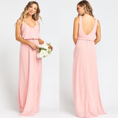 Kendall Maxi Dress ~ Rosebud Chiffon XS