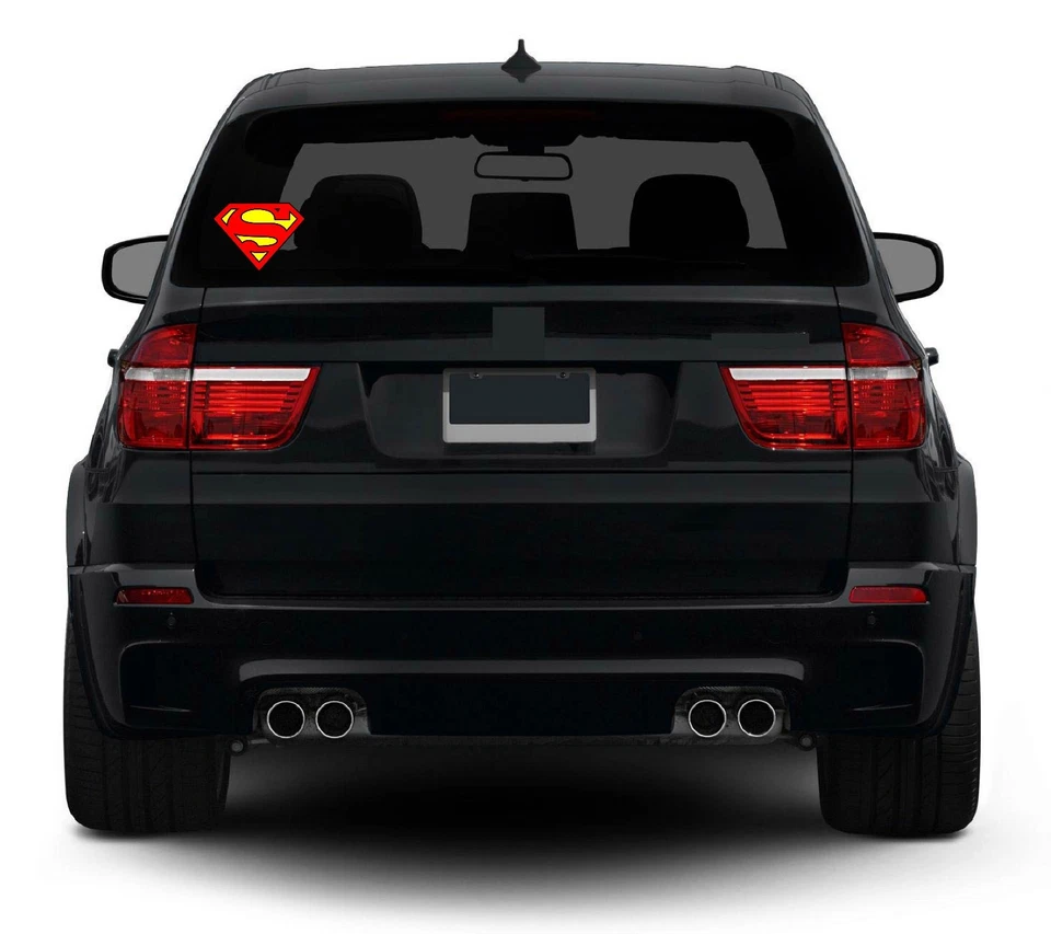 Diecut Vinyl SuperMan LOGO Decal Sticker Comic Colored BatMan Marvel - Image 2 of 2