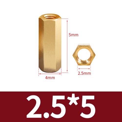Threaded Rod Connecting Nuts Allthread bar Brass Hexagon Connectors M2 to M6 - Picture 31 of 130