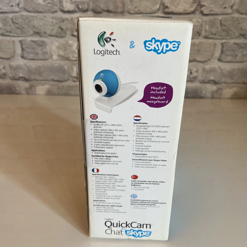 Logitech Quickcam Chat for skype webcam - New / Sealed (2006) - Image 3 of 4
