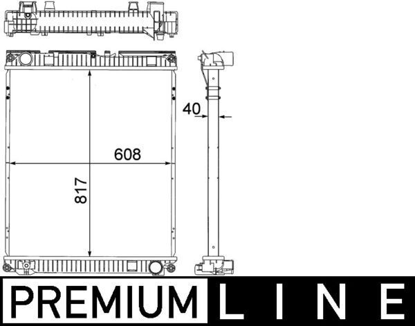 Mahle CR 379 000P KüHler, MotorküHlung-image