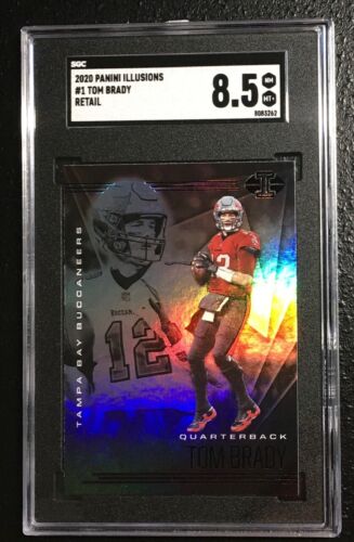 2020 Panini Illusions Tom Brady 1 SGC 8.5 Near Mint Buccaneers  - Picture 1 of 2