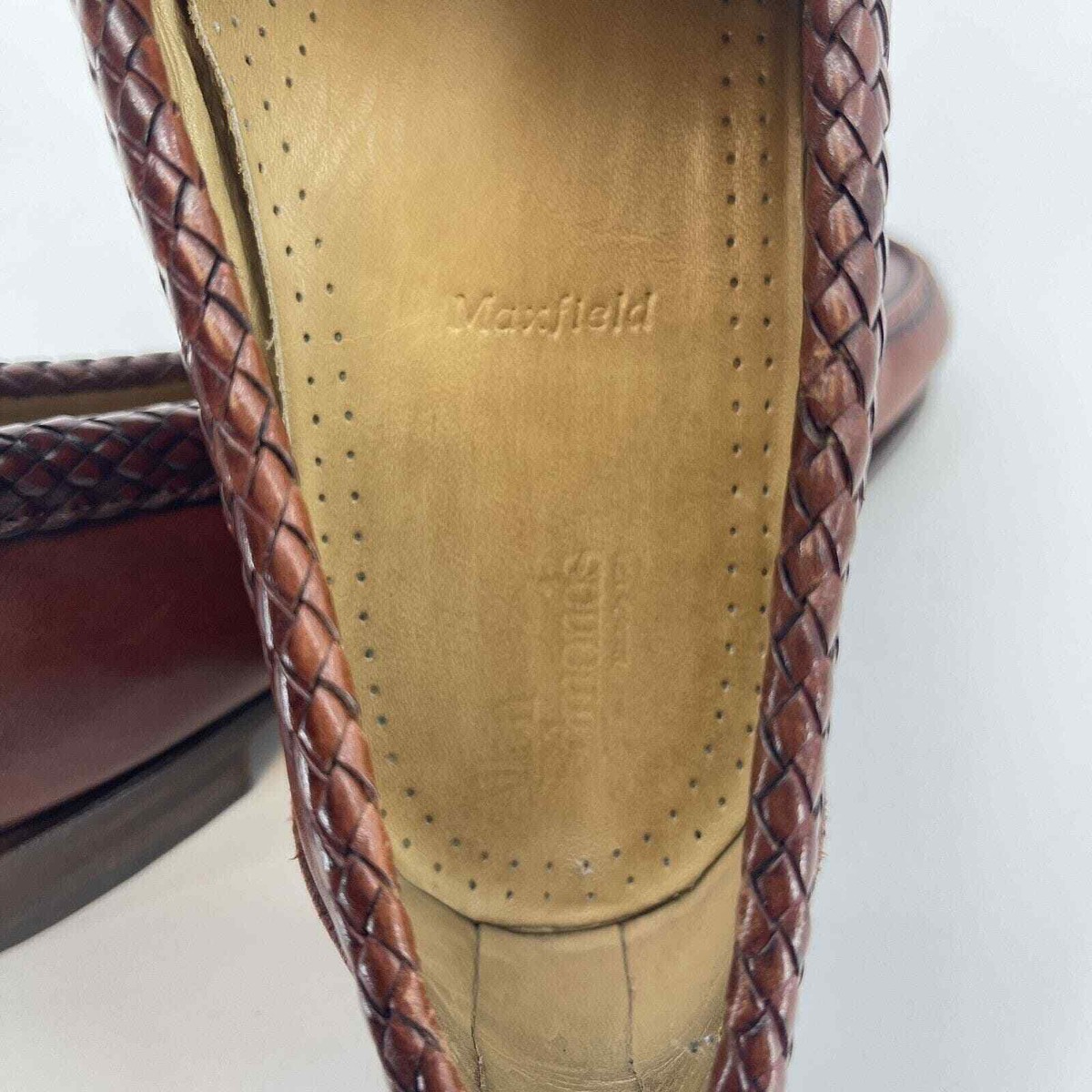 Allen Edmonds Size 11.5 D Maxfield Brown Leather Tasseled Loafers Braided Trim Allen Edmonds Size 11.5 D Maxfield Brown Leather Tasseled  main image 4