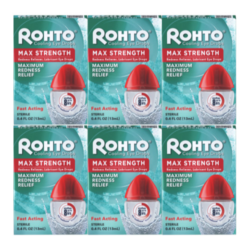Maximum Redness Relief, Lubricates, 0.4 Oz Each