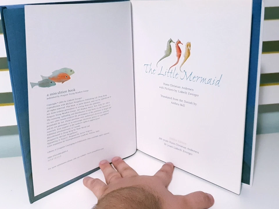 The Little Mermaid! HC Children's Book by Hans Christian Andersen - Image 4 of 4