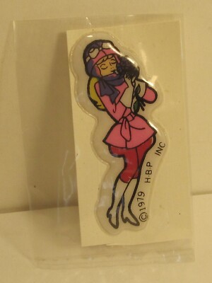 Penelope Pitstop 2'' Tall Puffy Sticker Hanna Barbera Wacky Races 1979