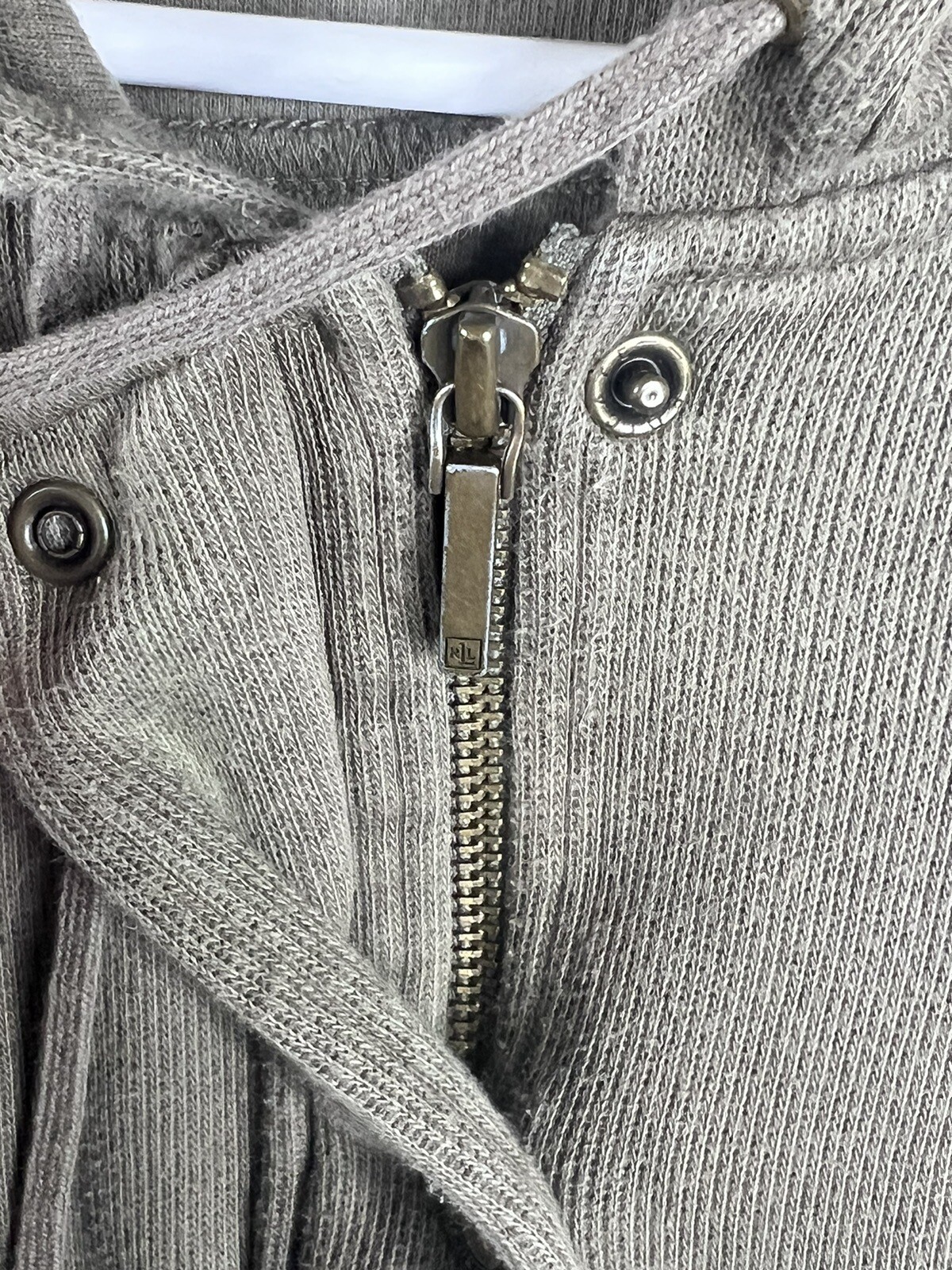 Vtg Womens LRL Polo Ralph Lauren Hoodie Jacket Green L Full Zip/Button L/S thumbnail 4