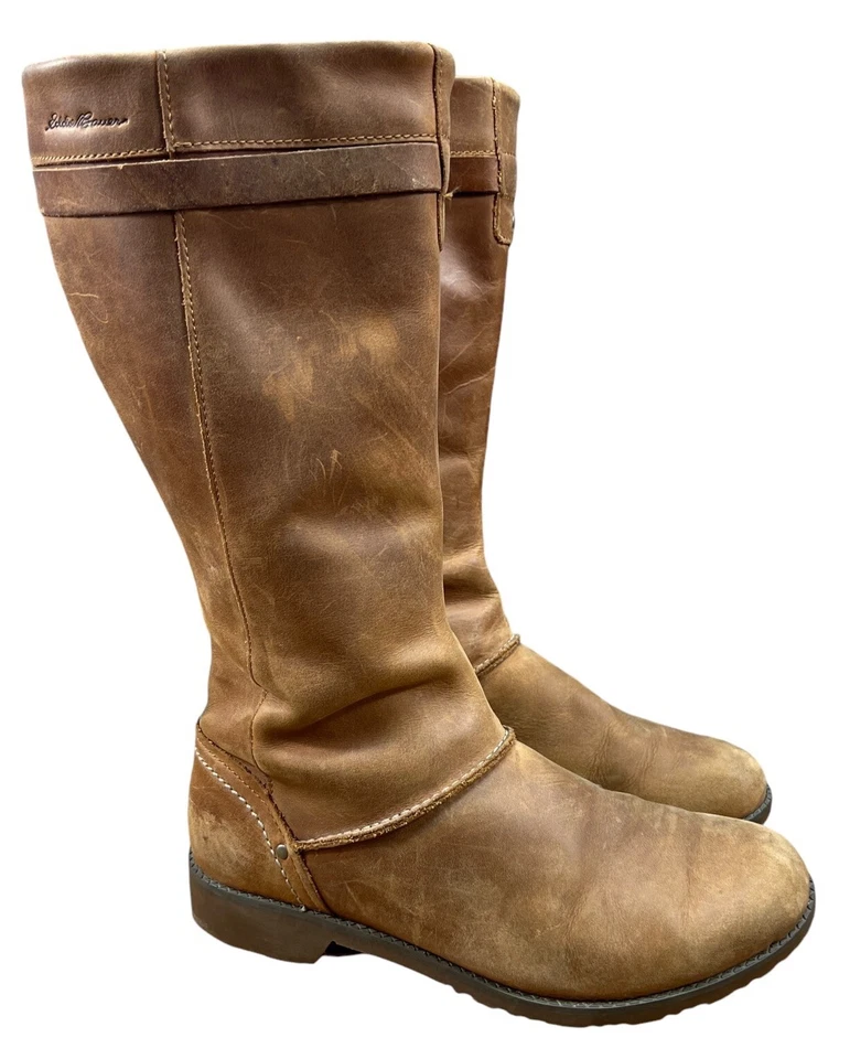 Botas para mujer Eddie Bauer Espresso de cuero marrón talla 9,5 M buen estado Foto 2 de 4