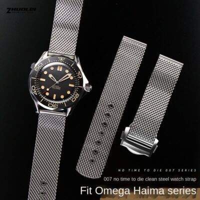 316L Edelstahl passend für Omega 007 James Bond Seamaster 300 Uhrenarmband 20 mm