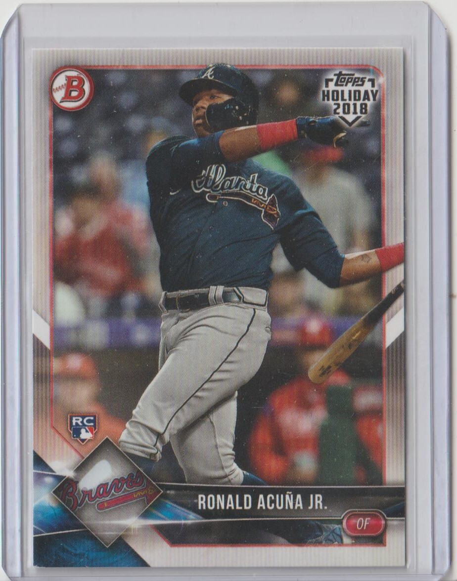 2018 Topps Bowman Holiday Ronald Acuna JR #TH-RAJ RC 