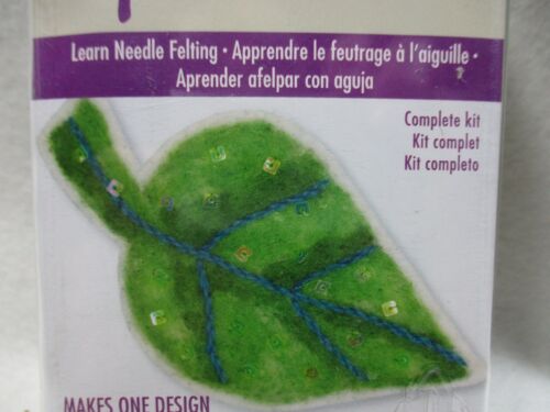 Dimensions Feltworks Kit - Leaf - Learn Needle Felting