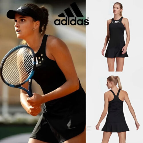 NWT adidas Women's TENNIS DRESS SMALL S Paris Heat.Rdy Tennis Y-Tank Dress - Afbeelding 1 van 10