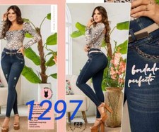 JEANS COLOMBIANOS F1297 Authentic Colombian Push Up Jeans, Jean Levanta cola