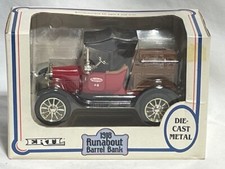 1989 ERTL 1918 Runabout Barrell Bank, True Value Hardware, NIB