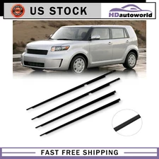 For 2008-2015 Scion xB Weatherstrip Window Moulding Trim Seal Belt 4 Piece Kit
