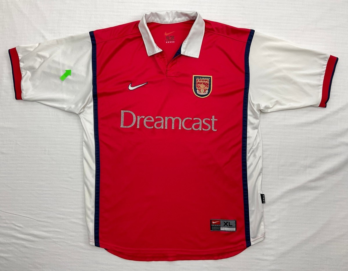 タ*ス様 1999-2001 NIKE Arsenal Vintage Pull Vintage Nike Arsenal Football Sweatshirt Player Issue Soccer Rare