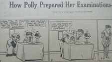 POLLY AND HER PALS 1914 Cliff Sterrett 7 dailies czarno-biały 107 lat 