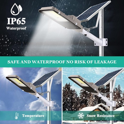 Aluminum Solar Street Light Large Solar LED Light Road Lamp Parking Lot Yard - Picture 4 of 15