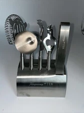 Tanqueray No. Ten Limited Brushed Nickle Bar Set Complete