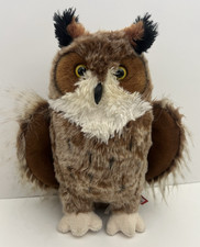 2017 Douglas Great Horned Brown Owl 11" Plush Woodland Stuffed Animal Toy 3838