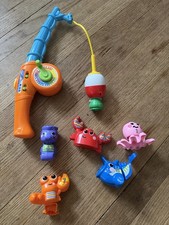 VTech Jiggle and Giggle Fishing Set Pre Owned 1 2 3 6 7 Missing 4 5