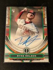 2023 Topps Tribute RYNE NELSON Rookie Auto /99 Green Parallel TA-RN