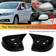 Car Exterior Rearview Side Mirror Cover Wing Cap For Honda CIVIC 2012-2015