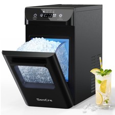 Nugget Ice Maker 44lbs/Day Counter Ice Maker, Ice Makers with Self-Cleaning  Ti