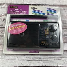 GPX Deluxe Portable Radio Model A350 AM/FM/TV/Weatherband