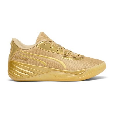 PUMA All Pro Nitro Gold Rush Basketball  Mens Gold Sneakers Athletic Shoes 31330