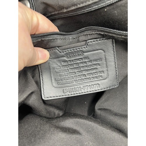 COACH F71072 Gray Black Tattersall Metropolitan Tote Messenger Briefcase Bag - Picture 12 of 14