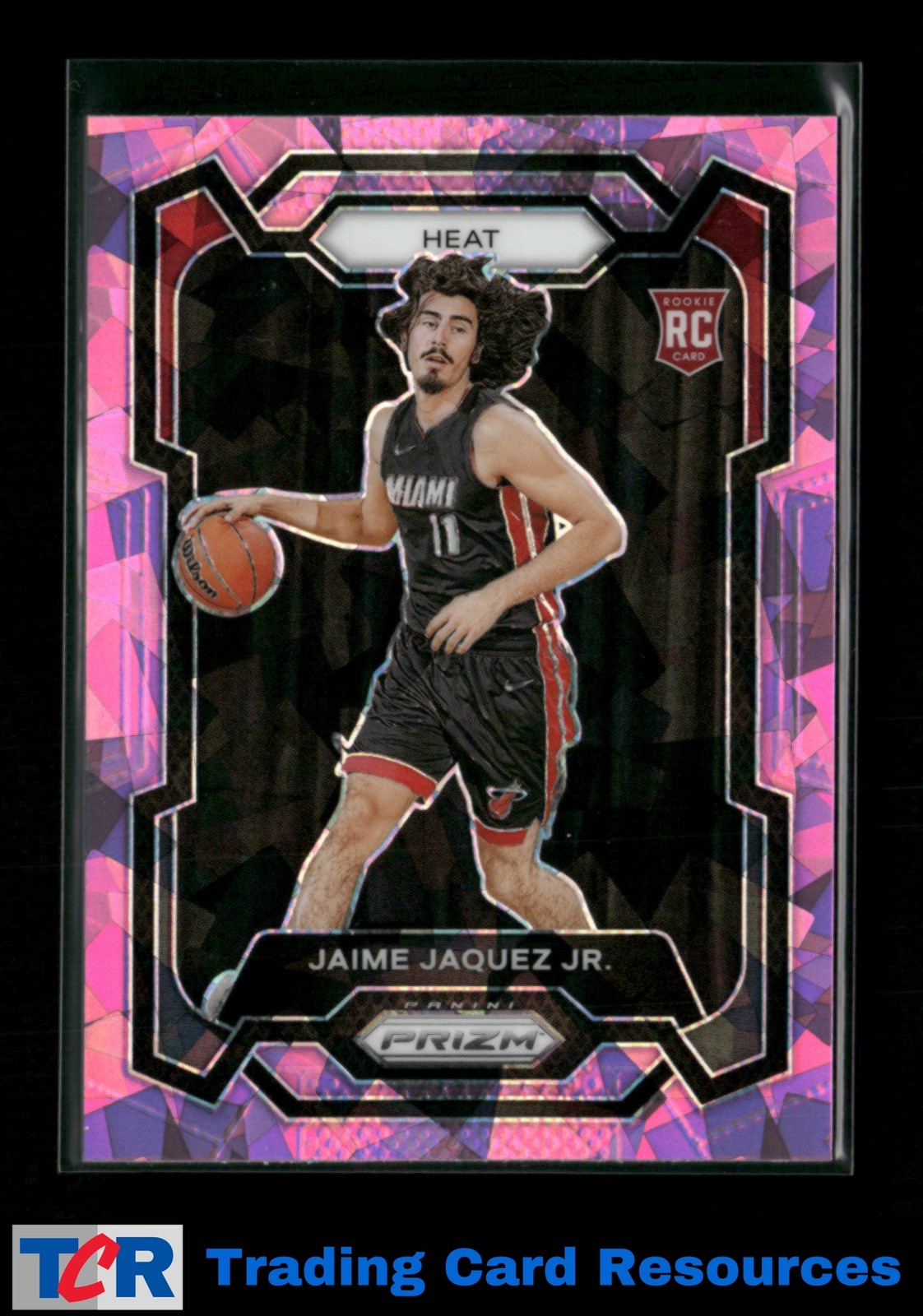 2023-24 Panini Prizm #137 Jaime Jaquez Jr. Prizms Pink Ice