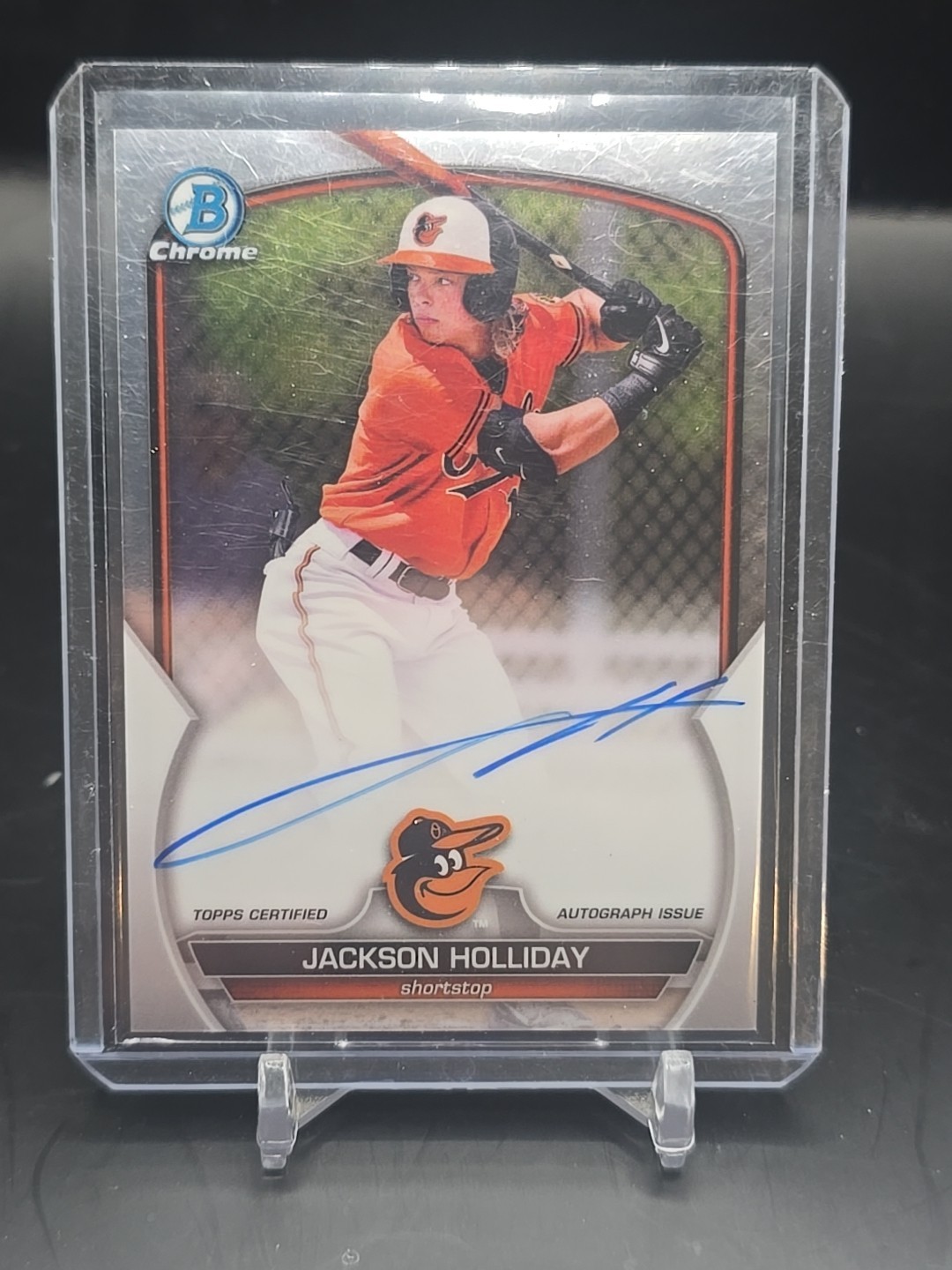 2023 Bowman Jackson Holliday Chrome Prospect Auto #CPA-JH Orioles
