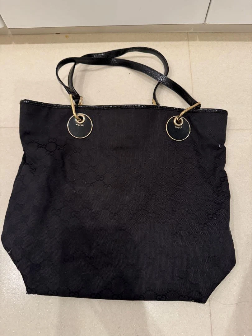 Sac à bandoulière noir logo GUCCI