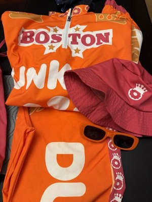 Dunkin DunKings Boston Orange Tracksuit Full Outfit Superbowl Commercial Medium