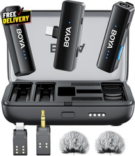 LINK 2 Wireless Lavalier Microphone for iPhone/Android USB-C Lightning TRS 1000F