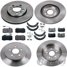 BREMSSCHEIBEN + BELÄGE VORNE HINTEN + HANDBREMSE für MERCEDES M-KLASSE W163 ML