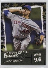 2020 Topps Warriors of the Diamond Black 5/299 Jacob deGrom #WOD-25 1h31