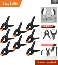 Versatile Heavy Duty Plastic Spring Clamps - 12 Pack, Perfect for Photography