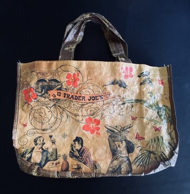 Vintage Trader Joe's Shopping Bag Tote  Sailing the Culinary Seas'' EXT RARE