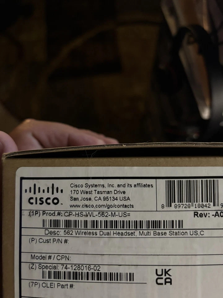 Cisco 562 Dual Ear Headset Neu im Karton. KEINE RESERVIERUNG MIT niedrigem Startgebot! - Bild 3 von 3