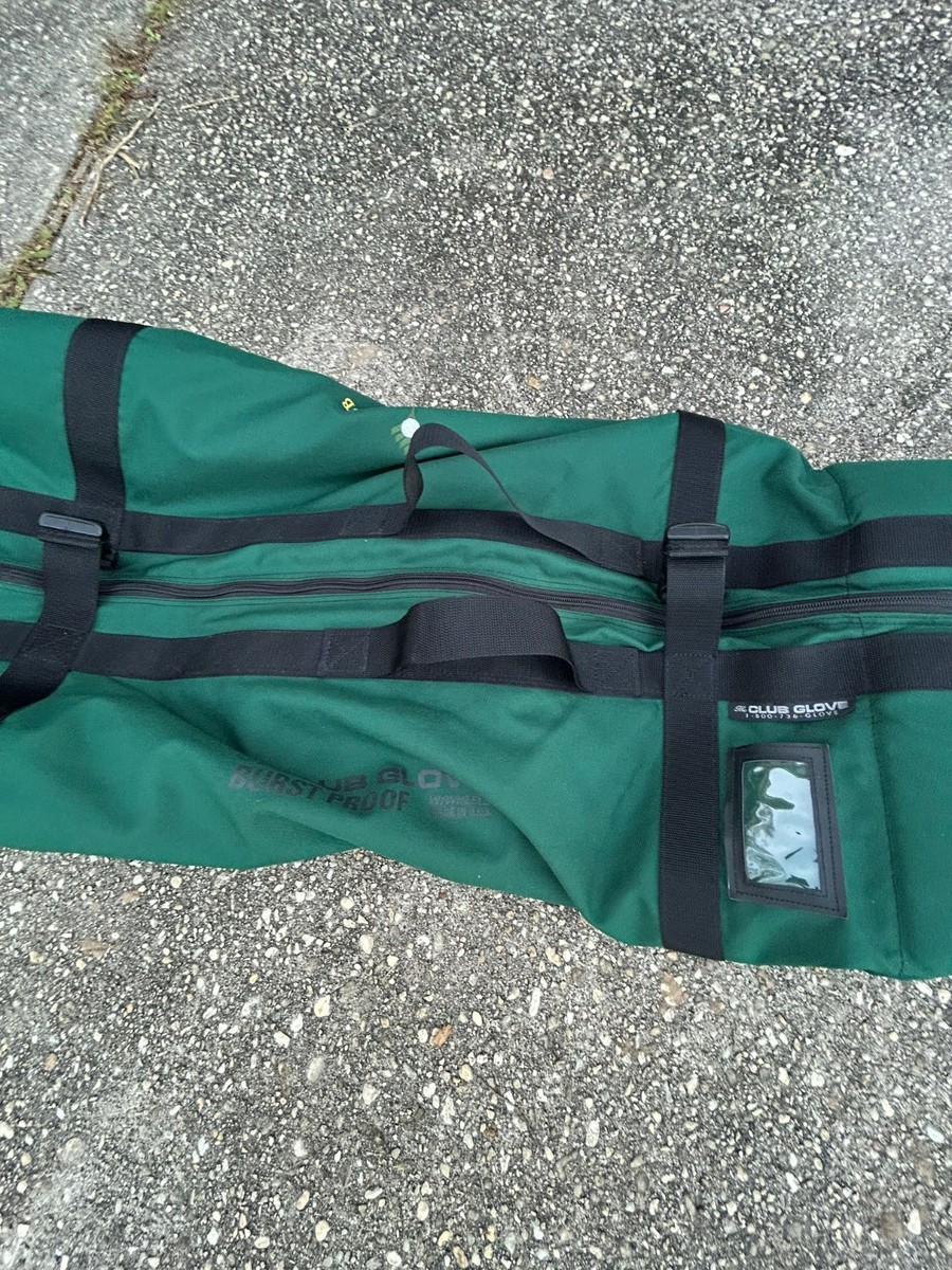 Club Glove Golf Bag Burst Proof Wheeled Travel Green Cordura Heavy