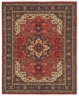 Amazing Hand Knotted Vintage Tribal Tabreez Wool Area Rug 10 x 7 Ft